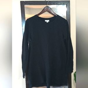 J. Jill Black knit Tunic Top with pockets EUC Sz M